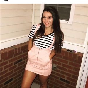 Pink overall skirt